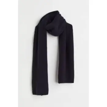 Ribbed cashmere scarf  